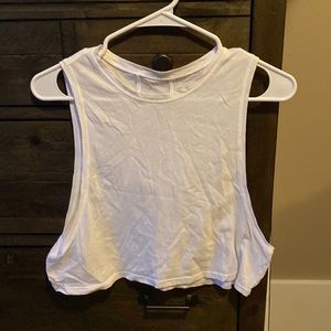 Cropped white top